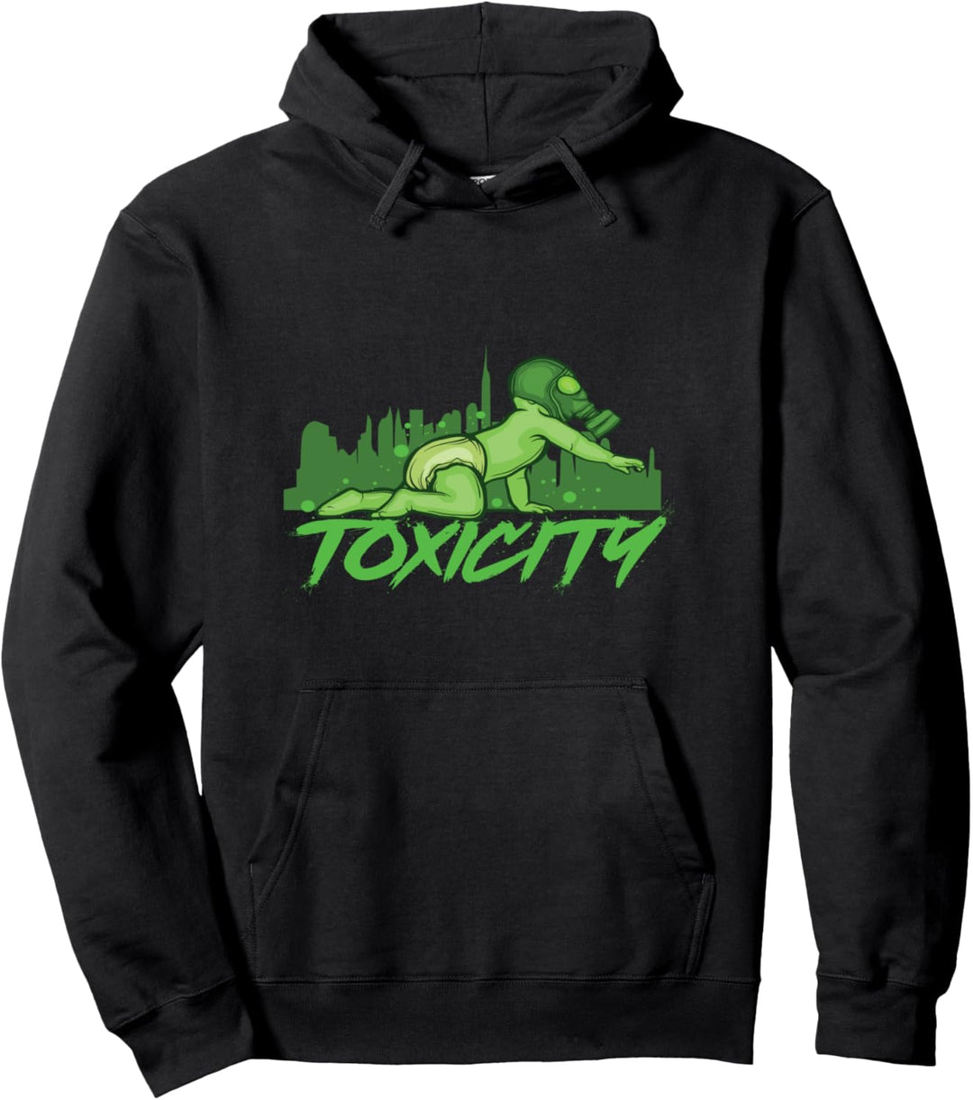 Gasmaske Ästhetische Pastell Goth Toxizität Pullover Hoodie