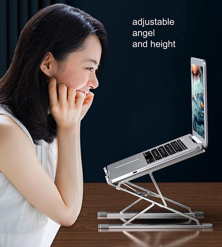KINGDATA Laptop Ständer, ergonomischer Aluminium-Laptop-Erhöhung für Schreibtisch, Computer ständer