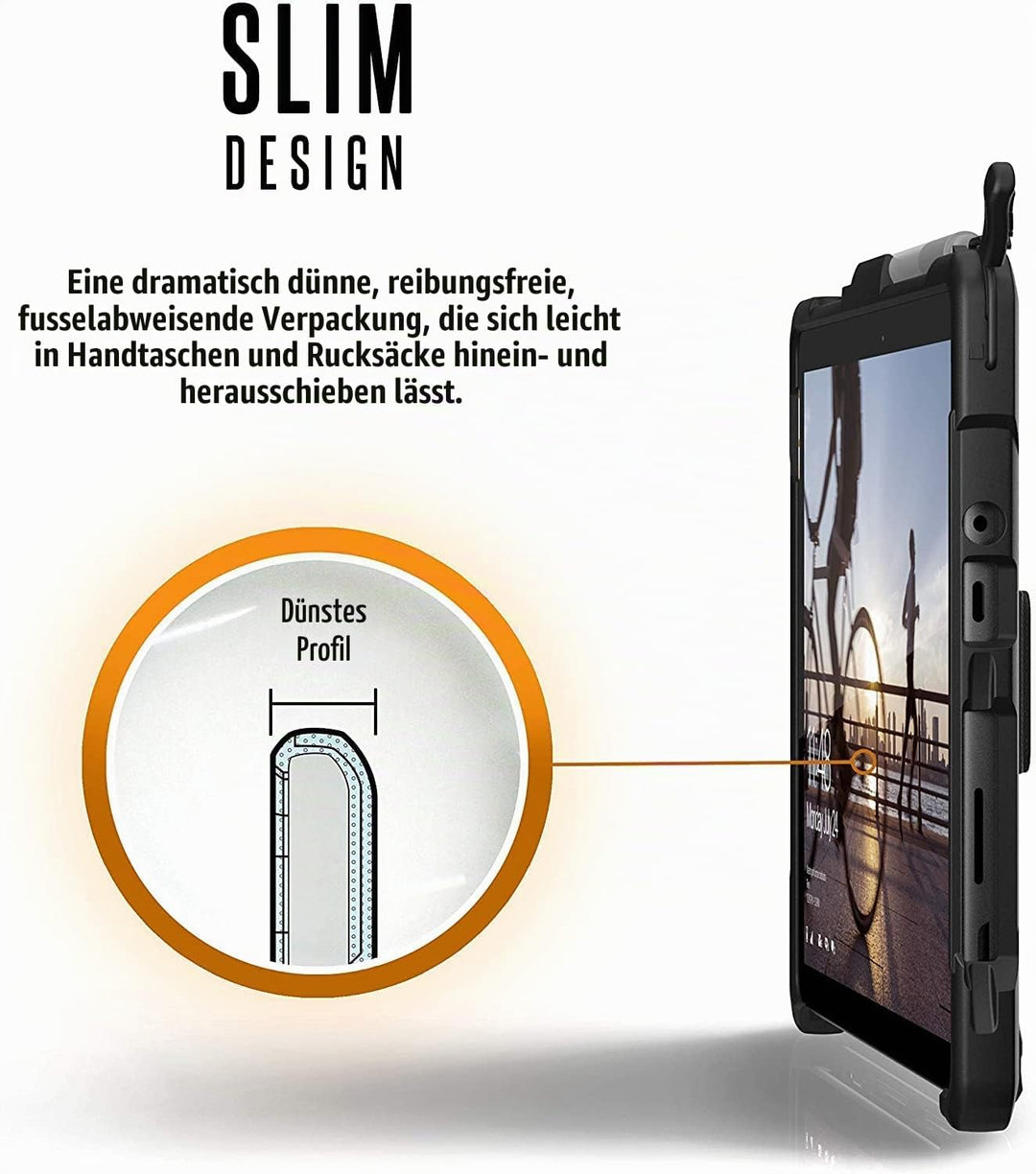 Urban Armor Gear Plasma Schutzhülle nach US-Militärstandard für Microsoft Surface Go- transparent [H