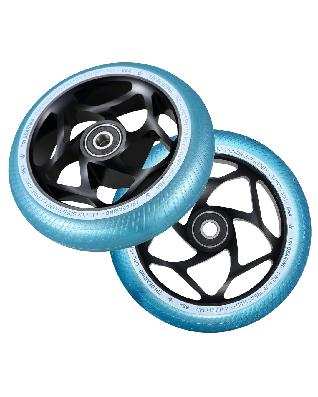 Blunt TRI Stunt-Scooter Wheel 120 x 30mm schwarz/PU türkis, schwarz/PU türkis
