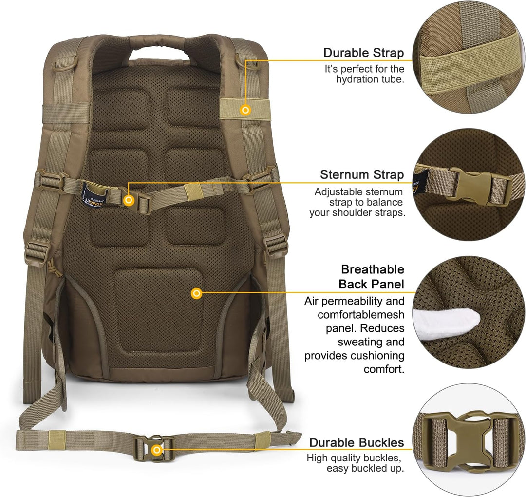 Mardingtop 28L/40L Militär Rucksack Wanderrucksäcke Trekkingrucksack Tactical Molle Rucksack für Cam