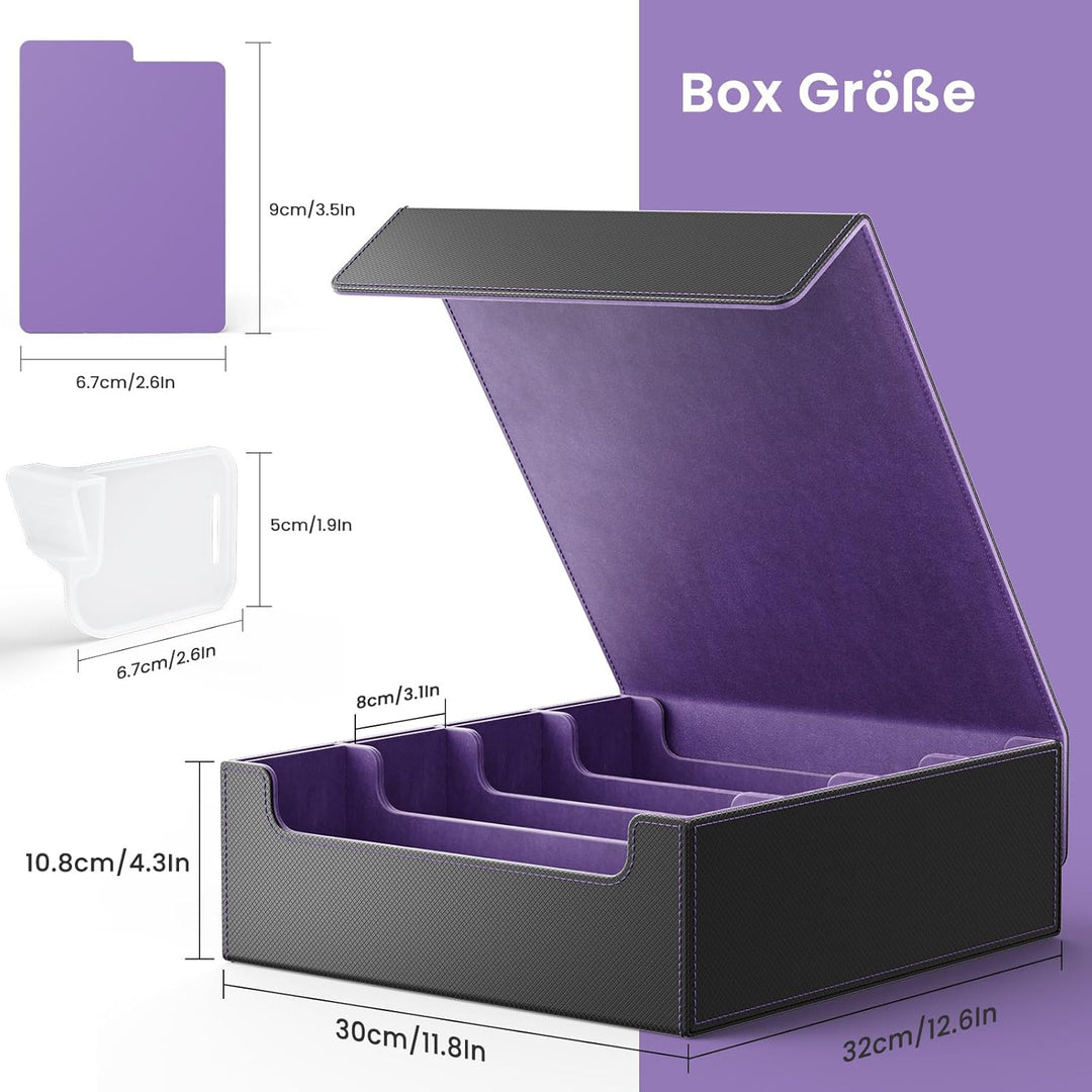 Hot Bee MTG Deck Box, Karten Aufbewahrungsbox für 2400 Karten, TCG Box, MTG Commander Deck Box, Samm