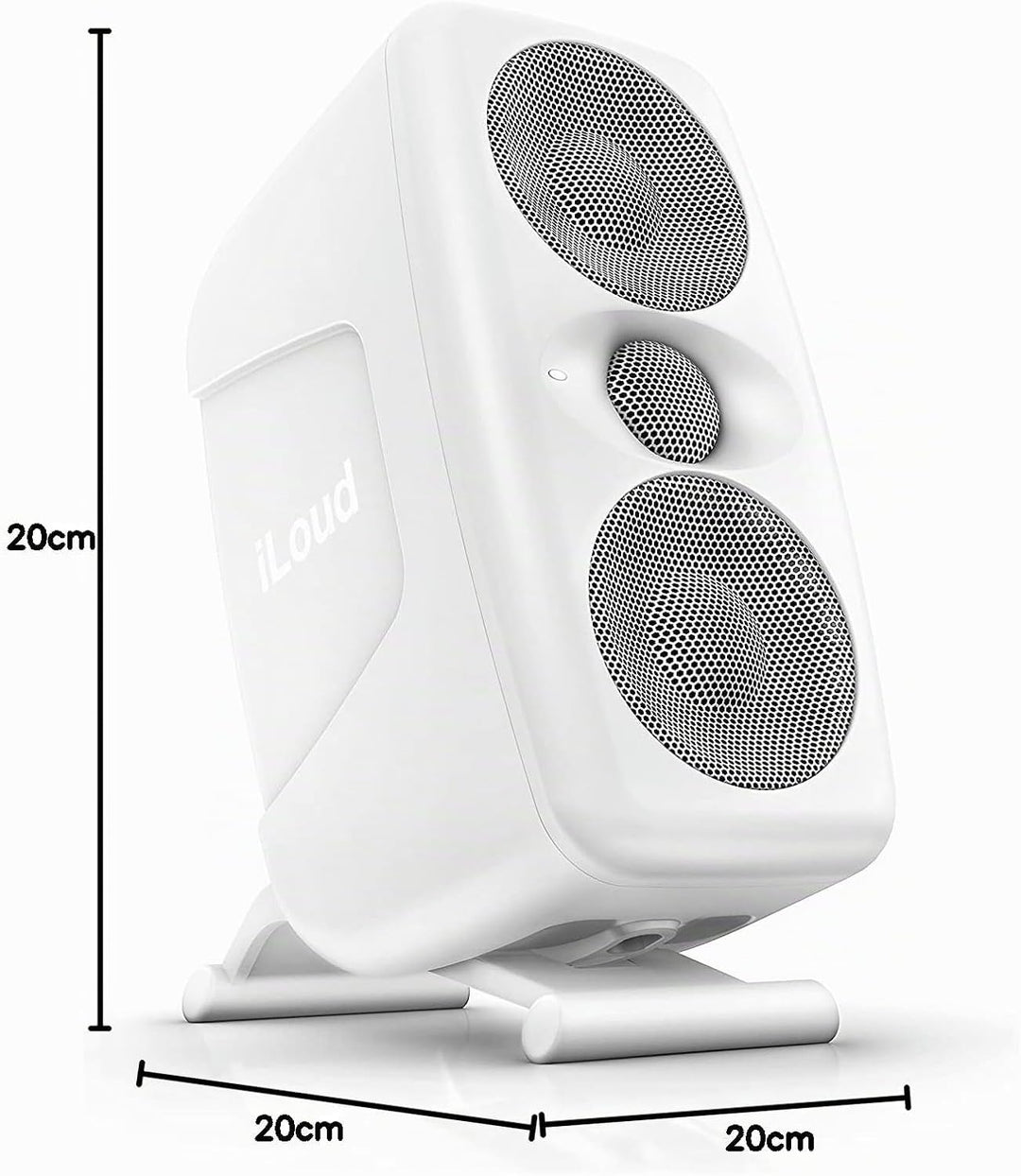 IK Multimedia iLoud MTM - High-resolution compact studio monitor speaker (Single), Weiss