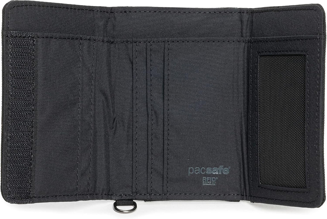 Pacsafe RFIDsafe Trifold Wallet Einheitsgrösse Schwarz, Einheitsgrösse Schwarz