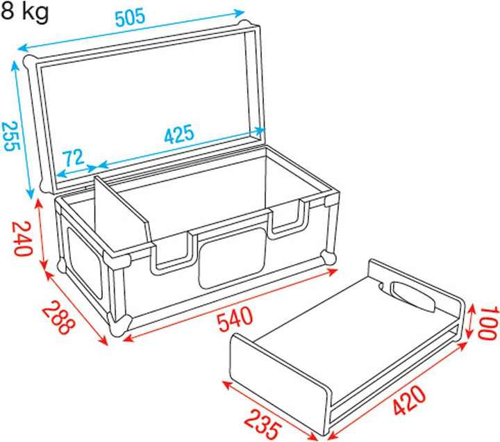 DAP Road Case für Conical Adapter, Trusskoffer