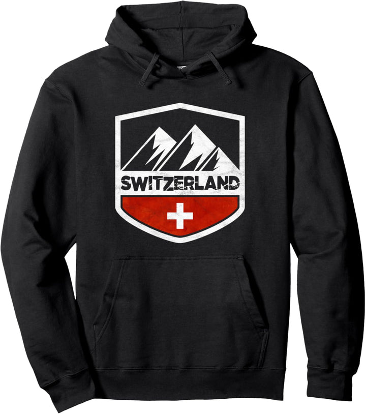 Schweiz Mountains Pullover Hoodie