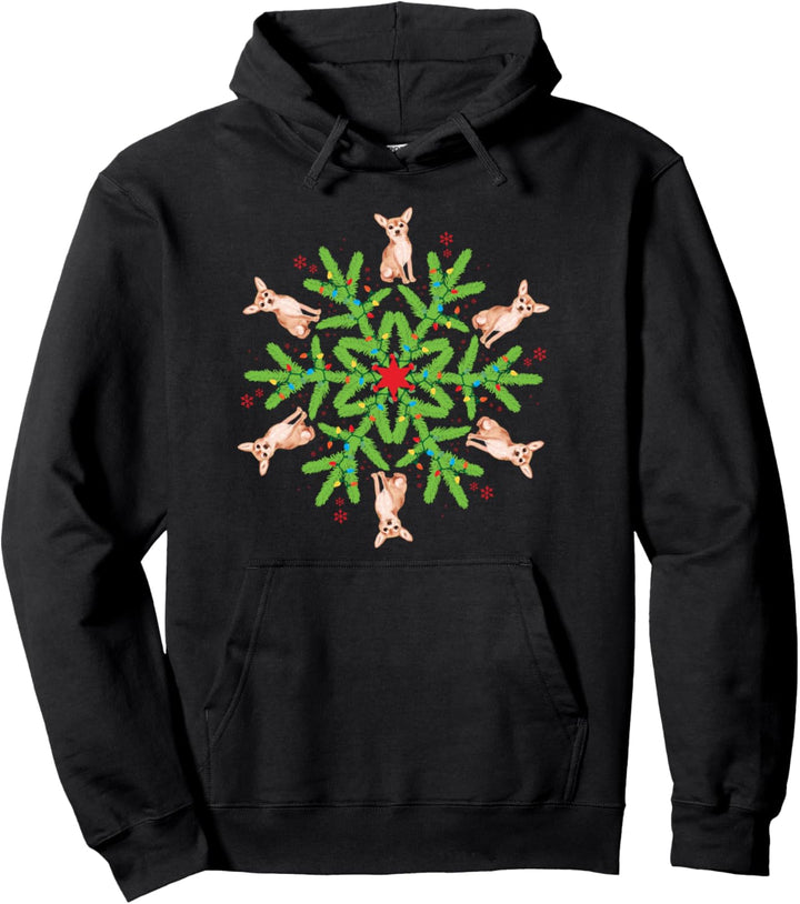 Chihuahua Schneeflocke Chihuahua Weihnachten Pullover Hoodie
