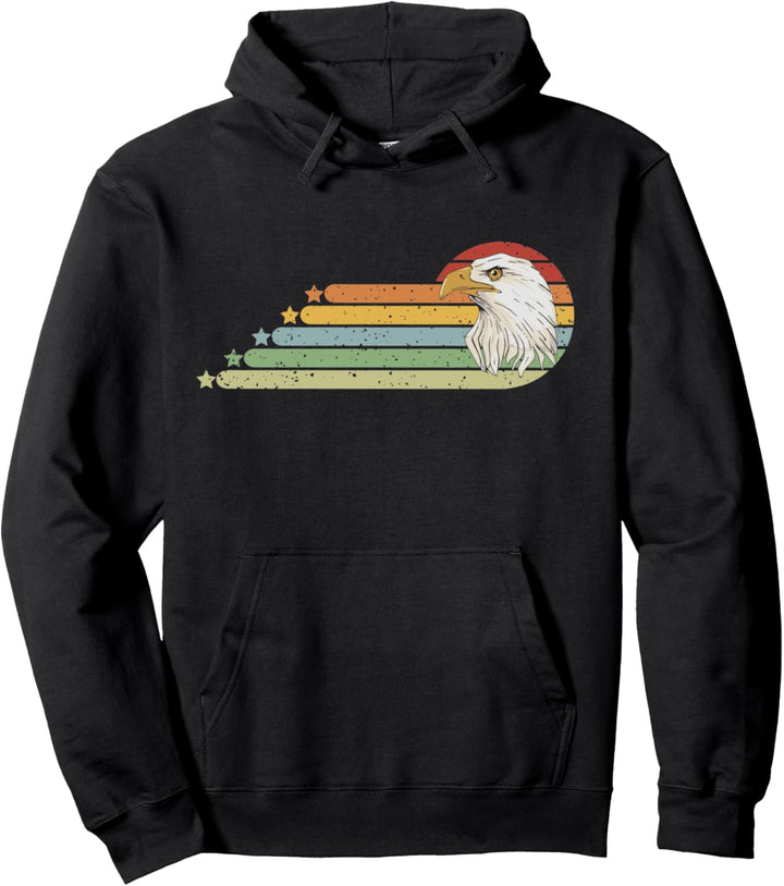 Lustiges Adler Retro Vintage Vogel Geschenk Pullover Hoodie