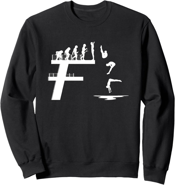 Turmspringer Evolution Springer Wasserspringer Sprungturm Sweatshirt
