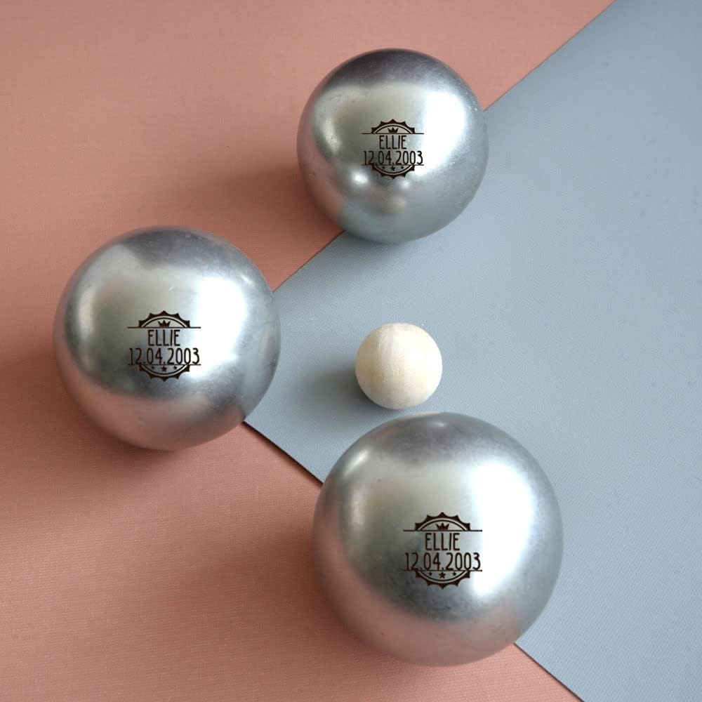 Personalisierte Boule-Kugeln - Name und Motiv