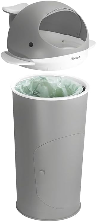 Kindsgut Windeleimer Wal dunkelgrau, Dunkelgrau