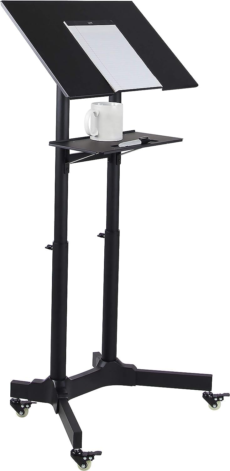 Techly ICA-TB TPM-1BK Notebook Stand Schwarz - Notebook-Ständer (Notebook Stand, Schwarz, Metall, 10