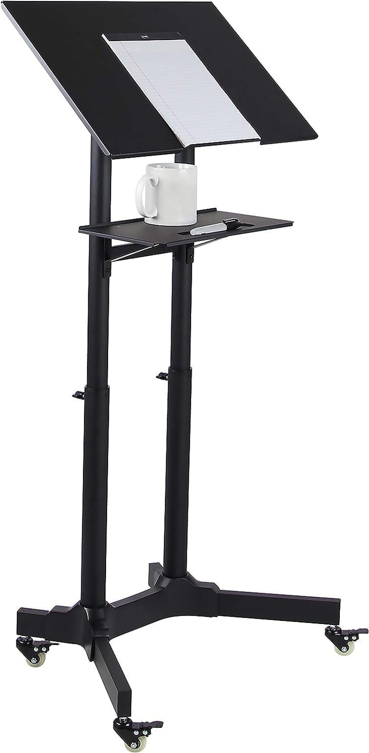 Techly ICA-TB TPM-1BK Notebook Stand Schwarz - Notebook-Ständer (Notebook Stand, Schwarz, Metall, 10