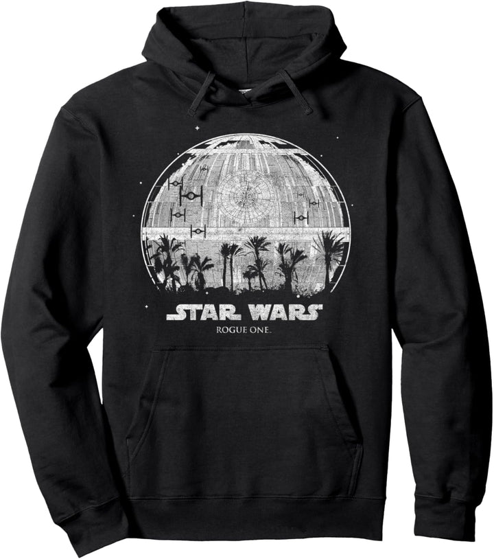 Star Wars Rogue One Palm Tree Death Star Pullover Hoodie