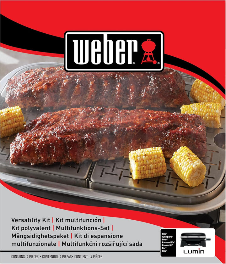 Weber 6614 Lumin Versatility Grill Kit, Silver Standard