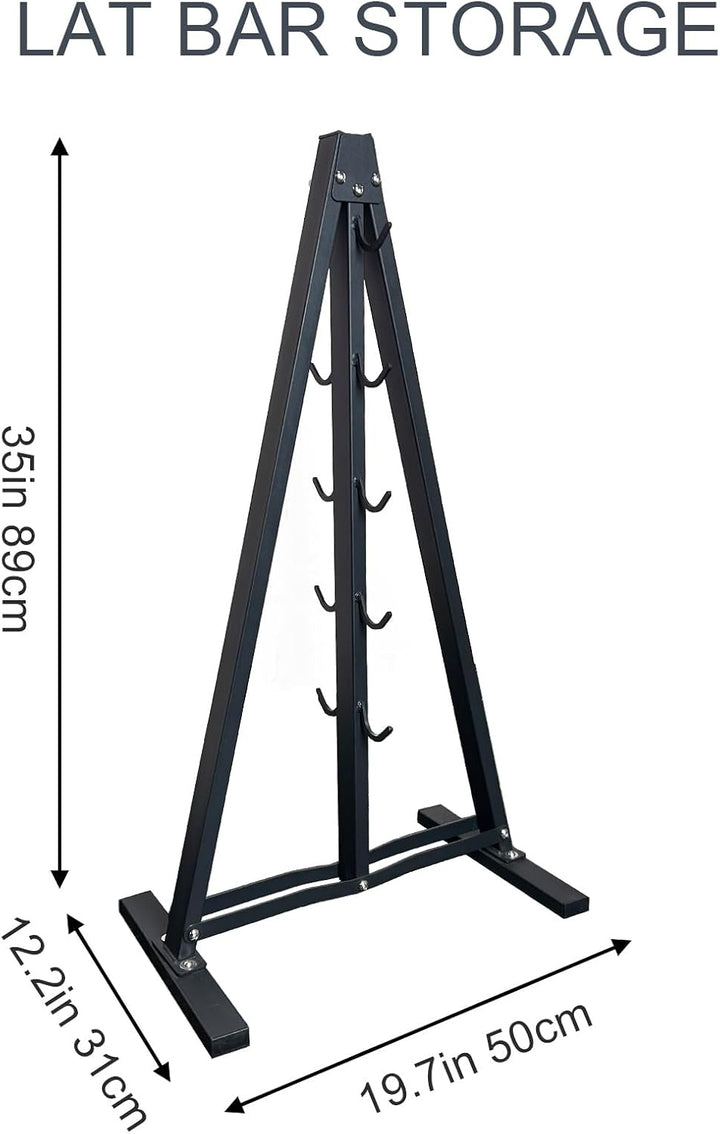 KORIKAHM Lat Pulldown Attachments Storage Rack, Wall Mounted Lat Pull Down Bar Organizer with Heavy