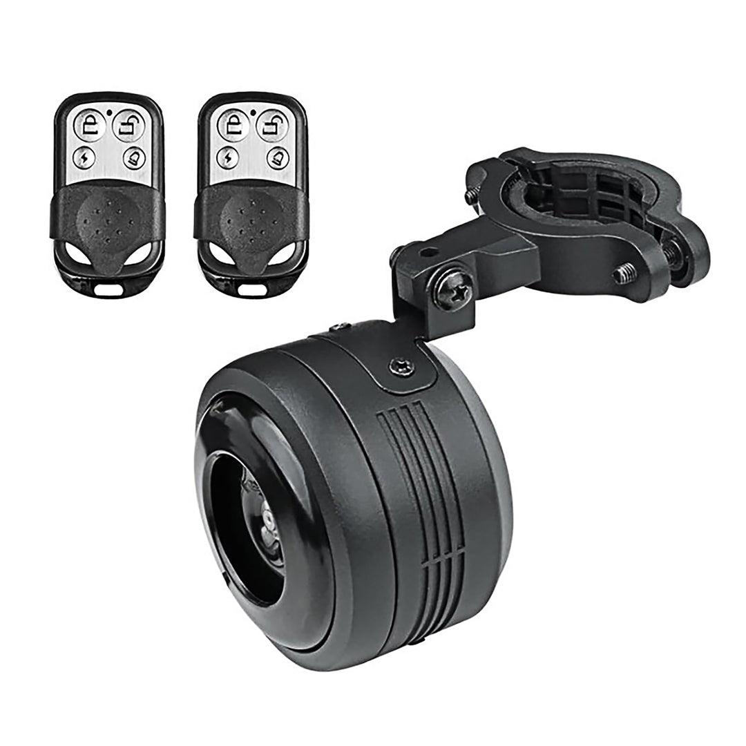 baluoqi Elektrischer Fahrradklingel Alarm Wasserdicht mit Fernbedienung Anti-Diebstahl Vibrationsala