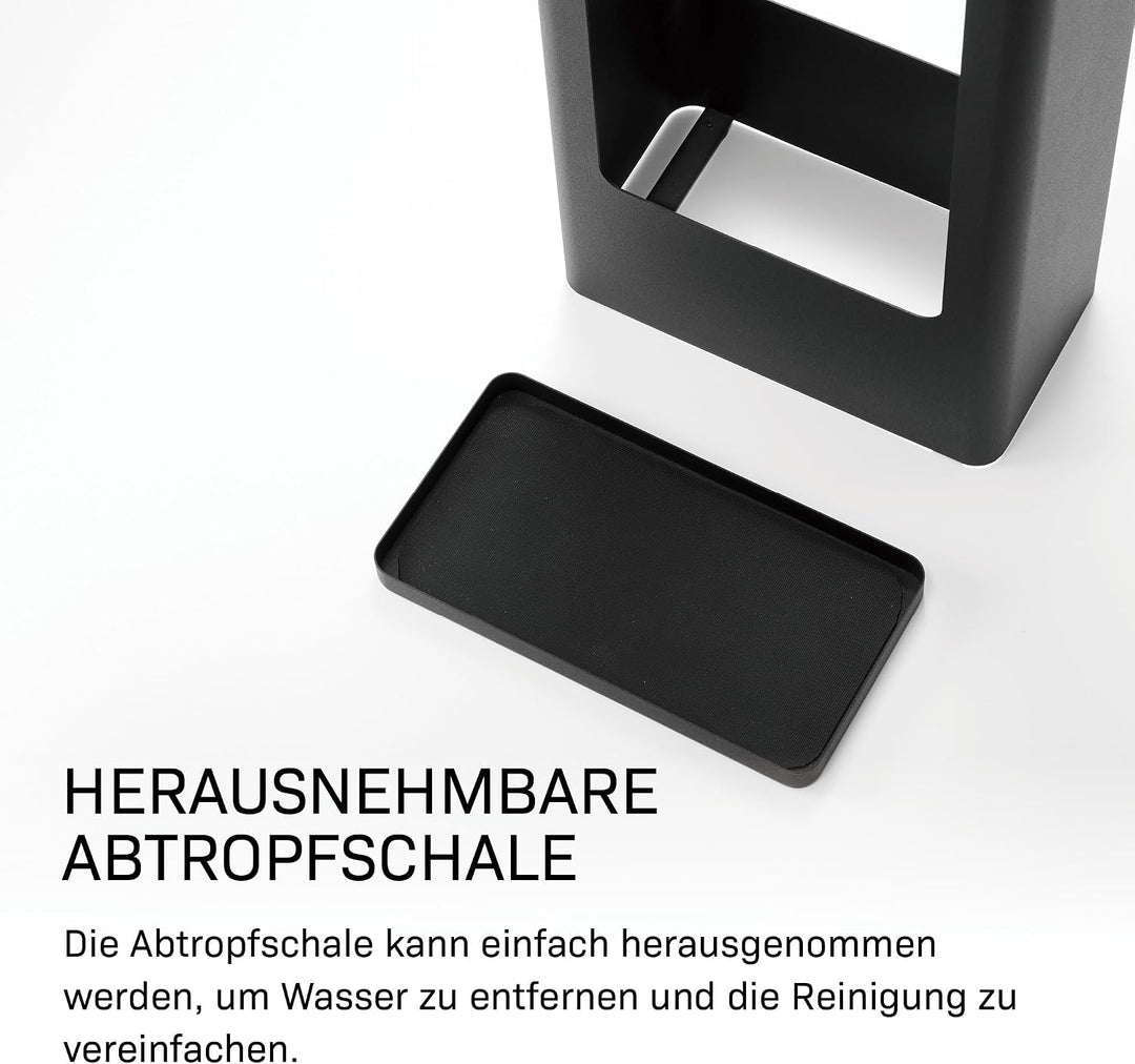 YAMAZAKI Schirmständer, Schwarz, One Size, 4929