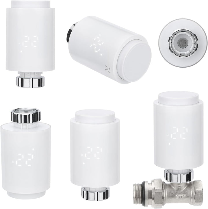 Wengart Zigbee Thermostat Heizkörperventil 1413E, TRV Temperaturregelung, Fenstererkennungsfunktion,