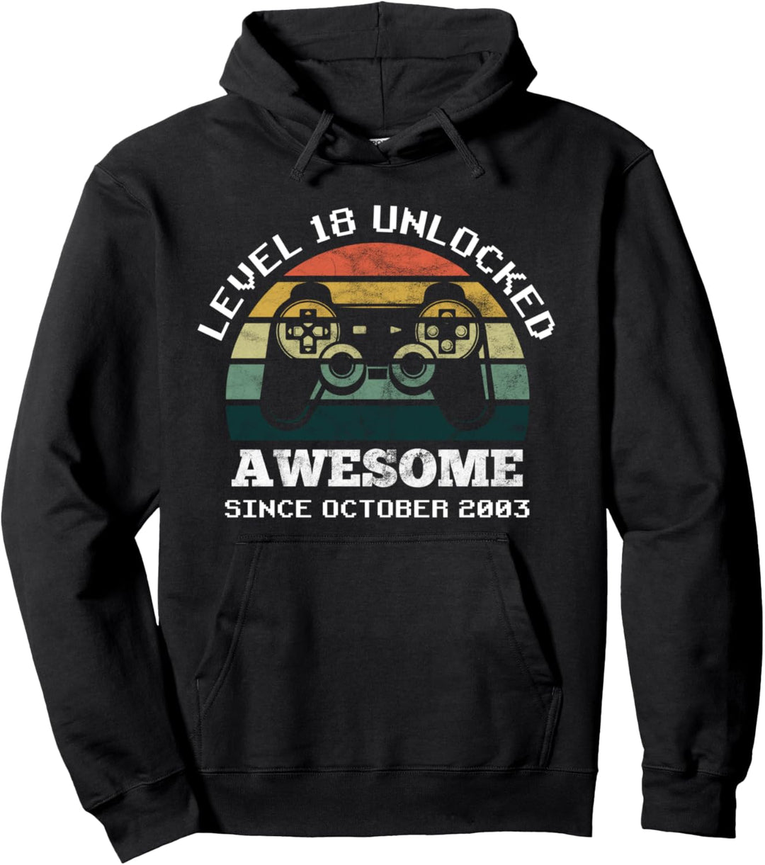 Level 18 ist seit 2003 18. Geburtstag freigeschaltet Pullover Hoodie