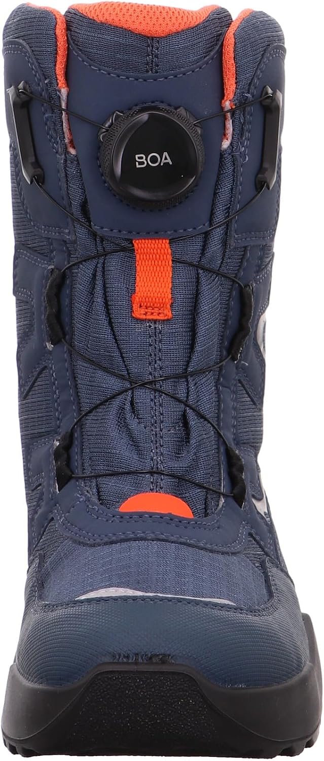 Superfit Jungen Rocket Warm Gefütterte Gore-tex Schneestiefel 36 EU Blau Orange 8000, 36 EU Blau Ora