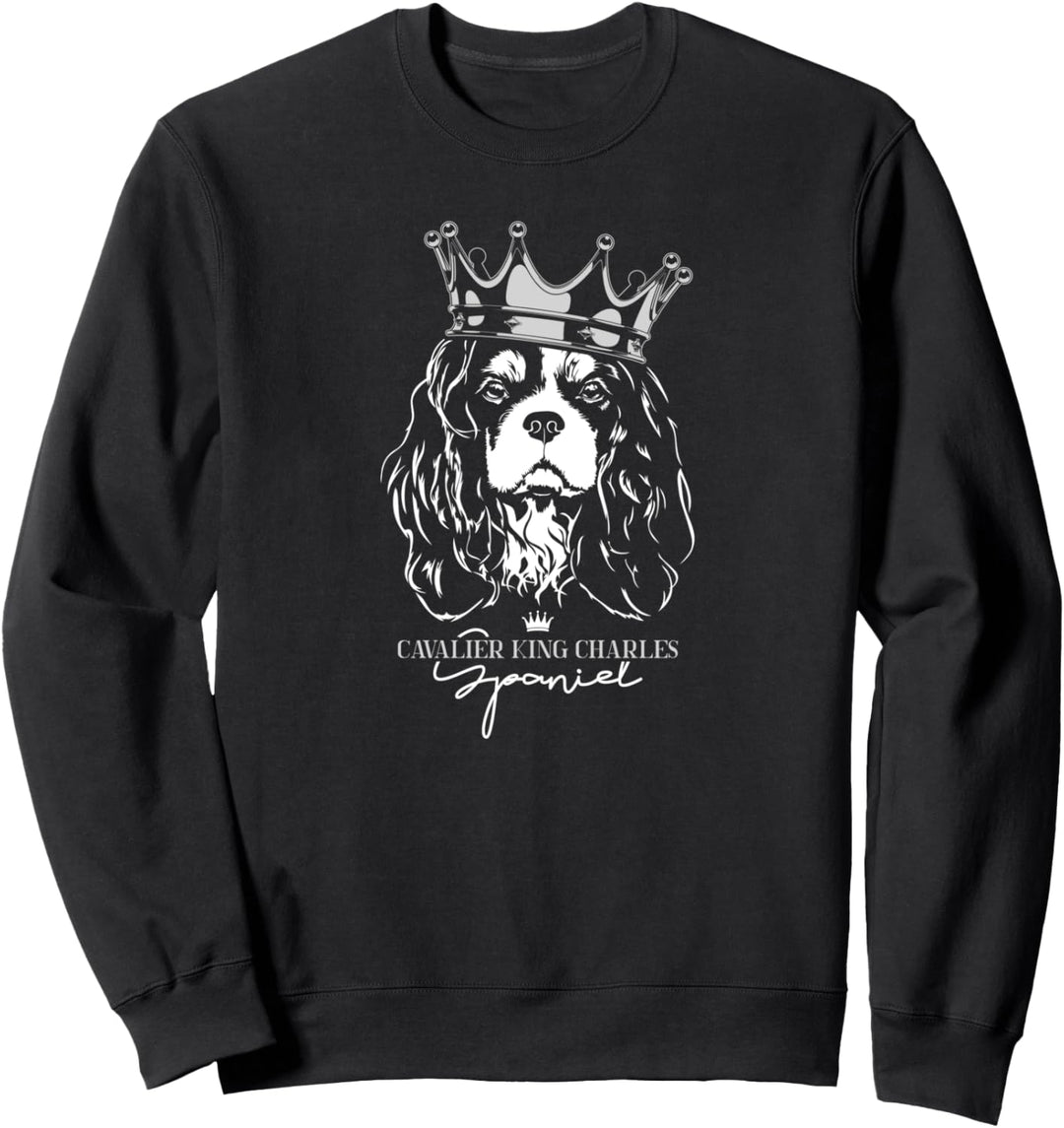 Lustiger Cavalier King Charles Spaniel Hund Hunde Portrait Sweatshirt