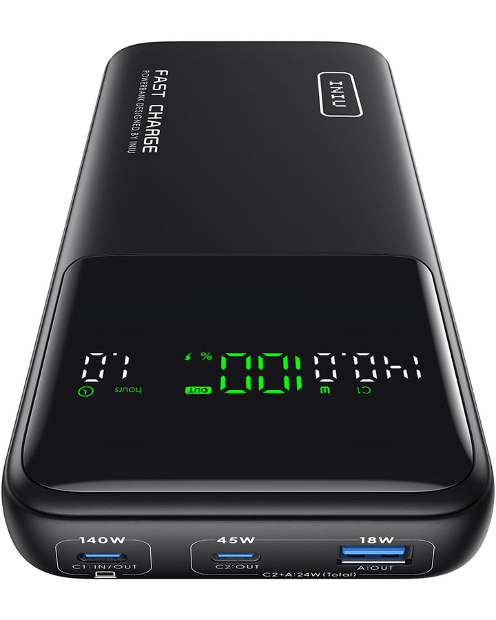 INIU Power Bank, 27000mAh 140W Power Bank Klein Aber Stark USB C Input &amp; Output for Phone &amp; Laptop,