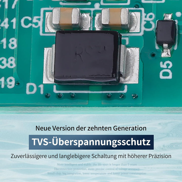 BMS 10S 36V 30A Lithium-PCB-Schutzplatine mit Balancerleitung und NTC, Split-Port, zehn Schutzfunkti