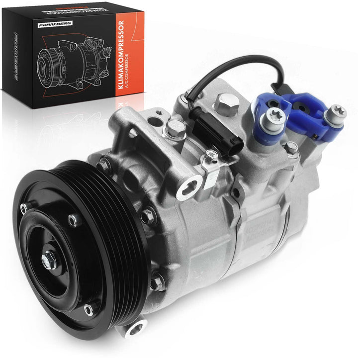 Frankberg Klimakompressor Klimaanlage Kompatibel mit 5er E60 520i 2.0L 2006-2009 Replace