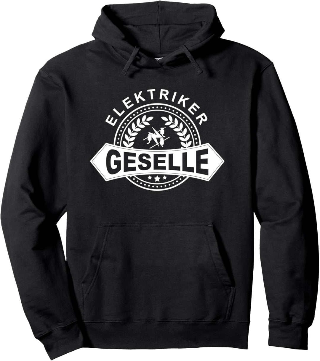 Elektriker Geselle mit historischem Zunftwappen Pullover Hoodie