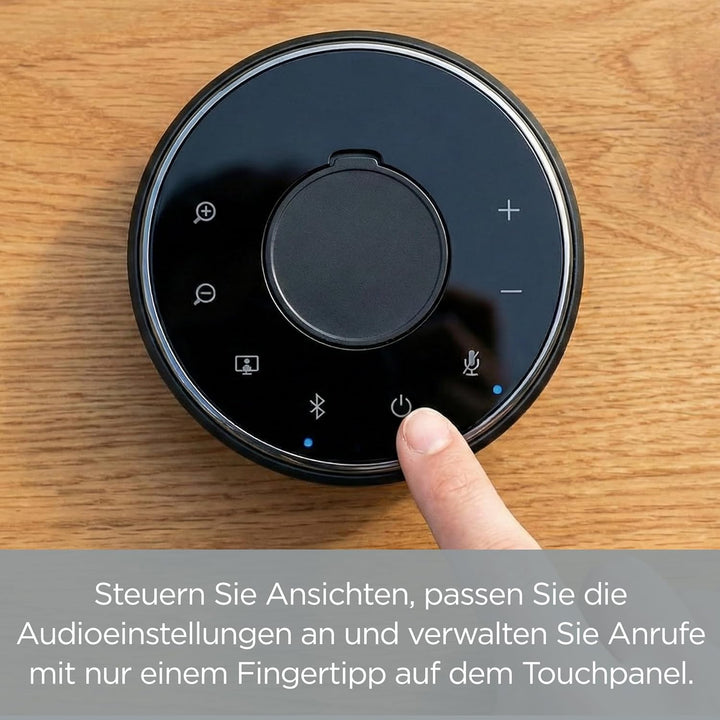 TOUCAN Video Conference System 360 – Professionelle Plug-und-Play-USB-Webcam mit 360°-Kamera, omnidi