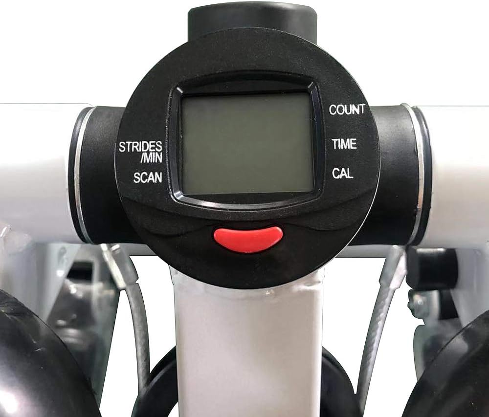 Mini Stepper 2 in 1 Heimtrainer Stepper Heimtrainer mit einstellbarem Widerstand schwarz / weiss, sc