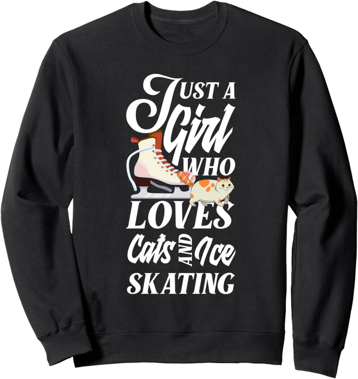 Eiskunstlaufen Und Katzen Eiskunstläuferin Sweatshirt