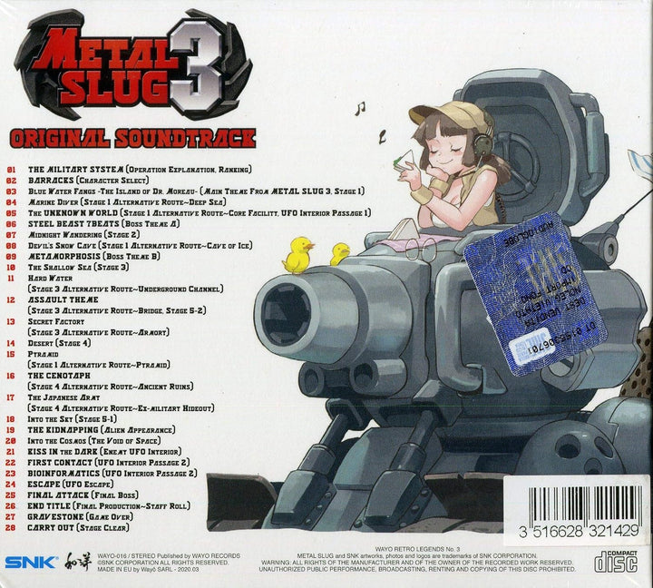 Metal Slug 3, Audio-CD