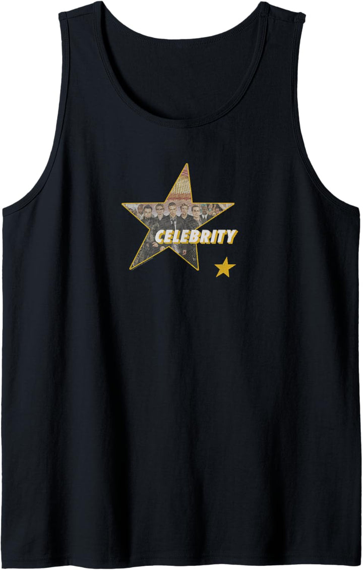 NSYNC Offizieller Popstar Vorder- und Rückseite bedruckt Tank Top