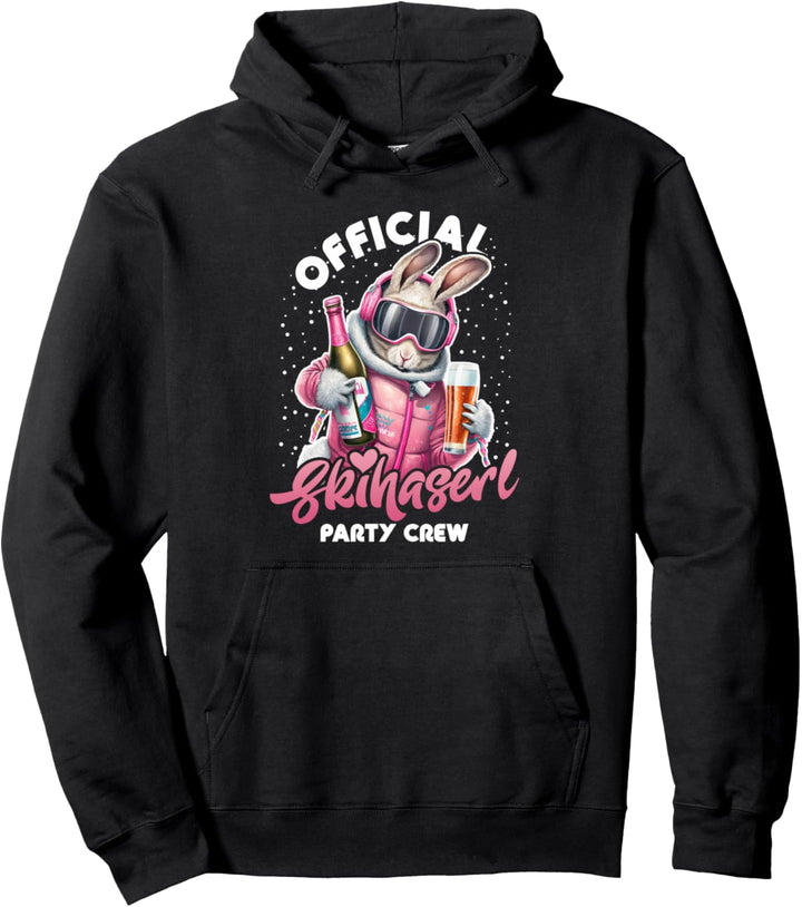 Skifahren Official Skihaserl Party Crew Apres Ski Damen Pullover Hoodie