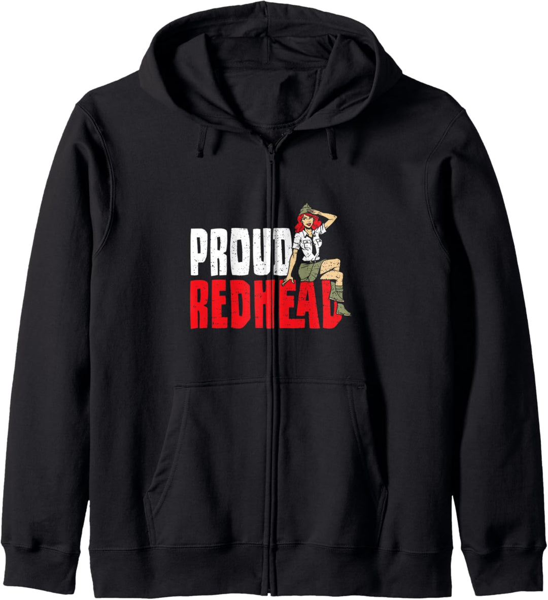 Roothaarig: Proud Redhead - Haare Sprüche Kapuzenjacke