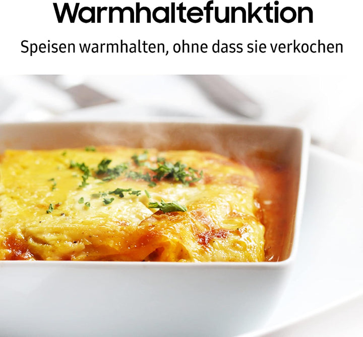 Samsung MS23DG4504AGE1 Solo-Mikrowelle ohne Grill, 23 l, 800 W, Home Dessert, Quick Defrost, Healthy