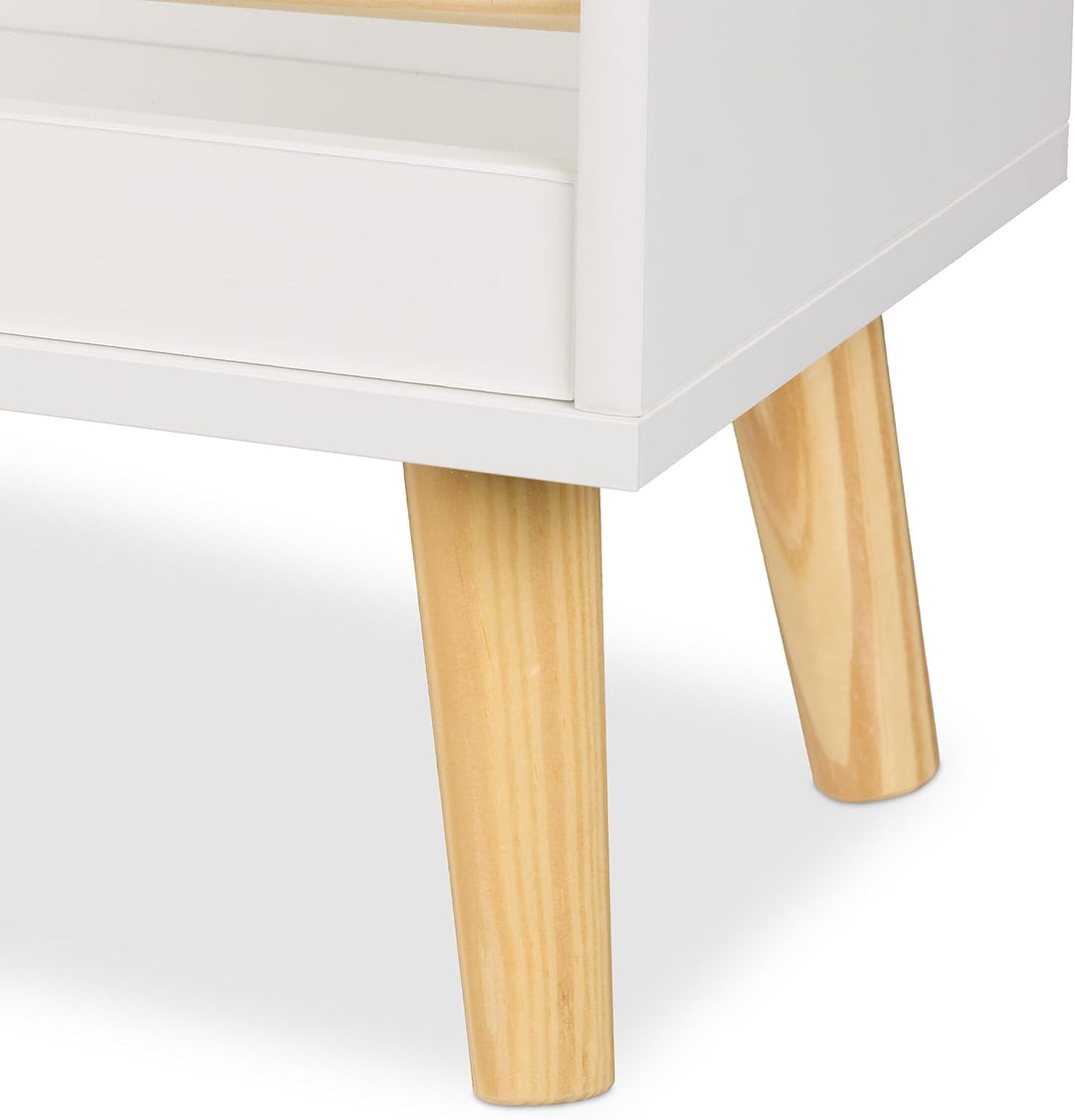 Relaxdays Bücherregal Kinder, HBT: 95,5x50x24 cm, 3 offene Fächer für Bücher, Kinderbücherregal, Kin