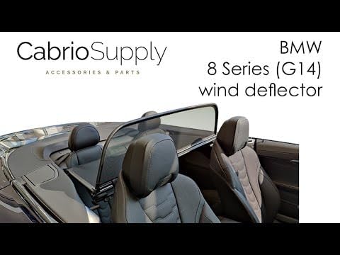 Aperta Windschott passend für BMW 8er Reihe G14 100% Passgenau OEM Qualität Schwarz Windstop Windabw