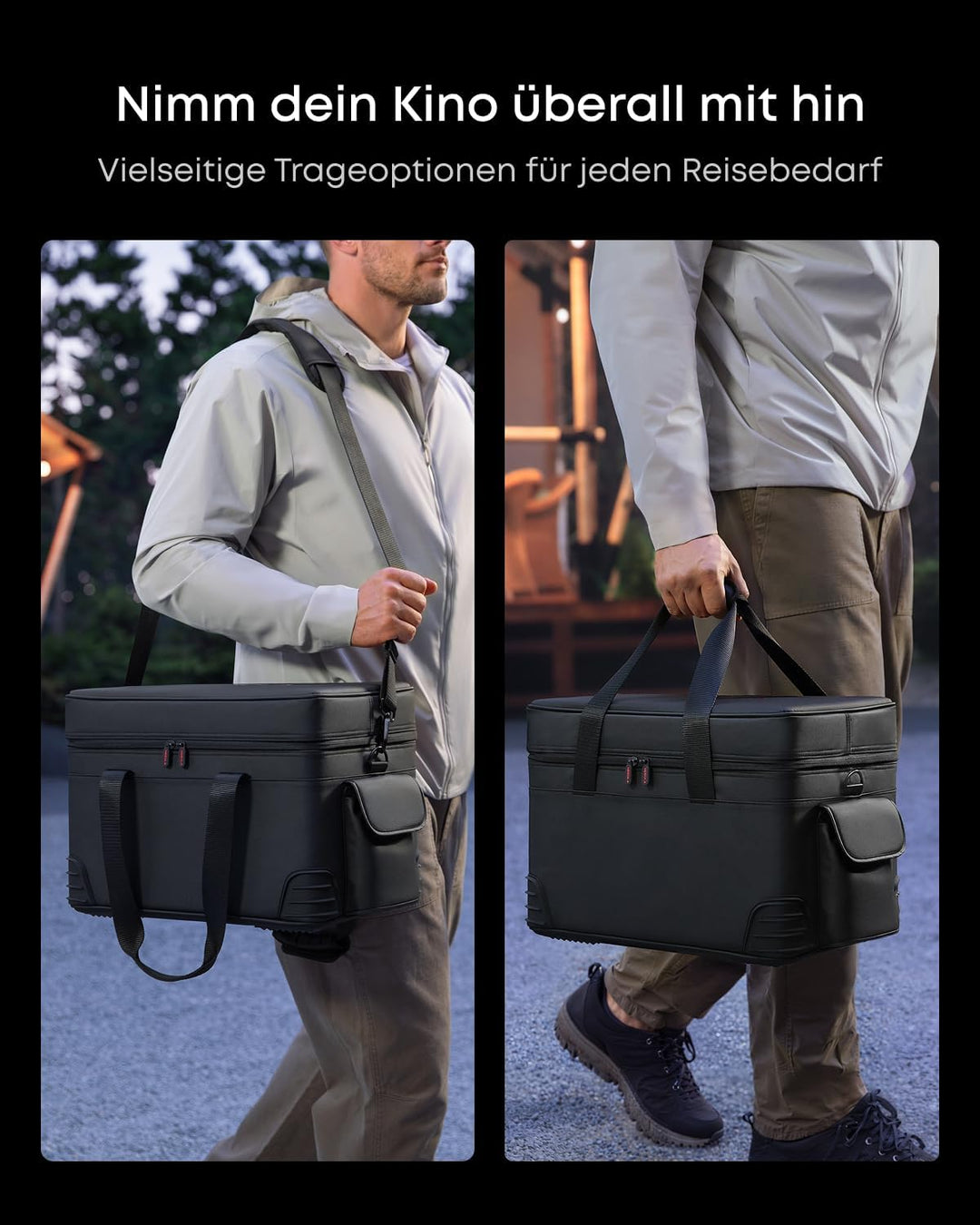 NEBULA X1 Sound- und Transport-Set für den Beamer, kabellose Satellitenlautsprecher, kabellose Mikro