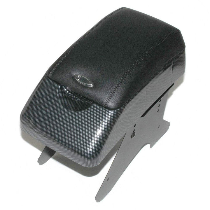 Universal Auto Armlehne Armlehne Mittelkonsole Aufbewahrungsbox Kunstleder Carbon