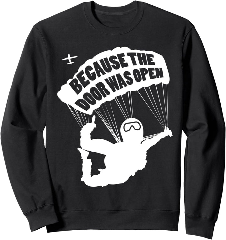 Fallschirm Skydiver Fallschirmspringen Flugzeug Wind Segeln Sweatshirt
