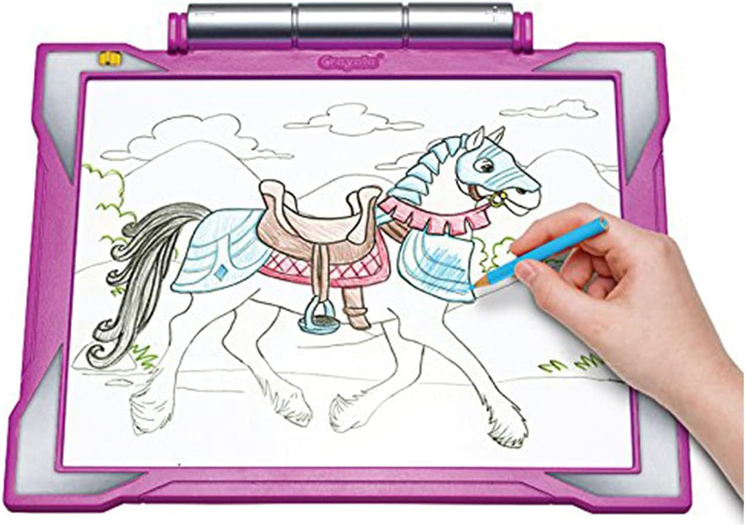 Crayola – Leuchttafel, Geschenk und Spielzeug für Kinder, Alter 6, 7, 8, 9 Rot, Rot