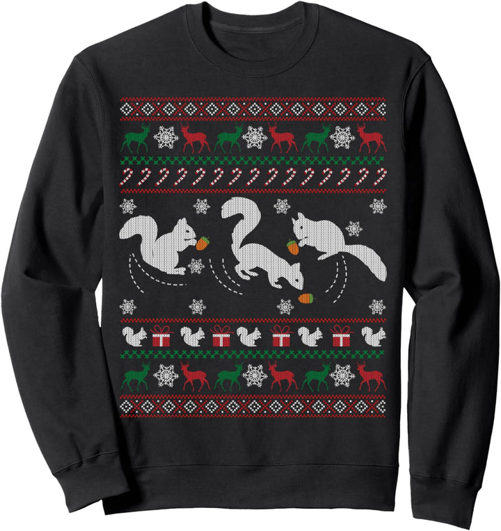 Funny Squirrels Ugly Christmas Sweater Gift Sweatshirt