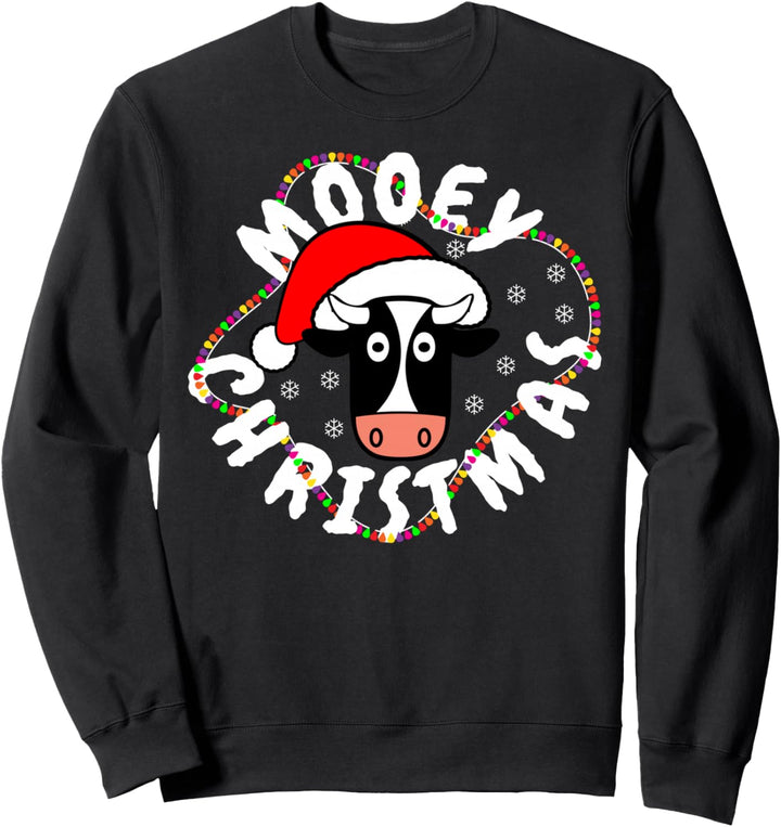 Mooey Weihnachtskuh lustig ungeschickt 2020 Sweatshirt