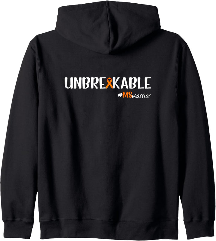 MS Warrior, Multiple Sklerose Awareness, Unbreakable, MS Kapuzenjacke