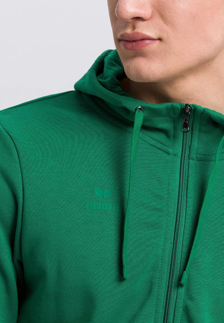 Erima Herren Basic Kapuzensweat Jacke M Smaragd, M Smaragd