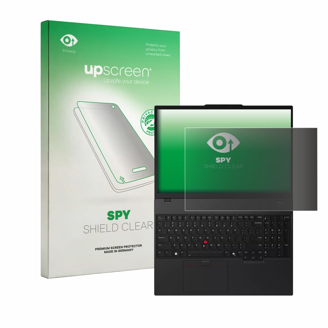 upscreen Anti-Spy Blickschutzfolie für Lenovo ThinkPad T16 Gen 4 Made in Germany, Privacy Screen Dis