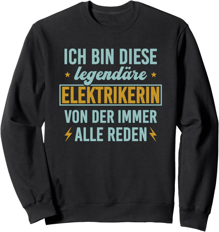 Elektrikerin Elektriker Damen Elektronikerin Sweatshirt